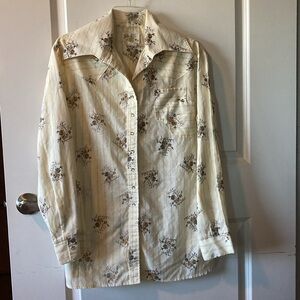 Lady DJ by Dickson-Jenkins western pearl snap 1970s Vintage sheplers